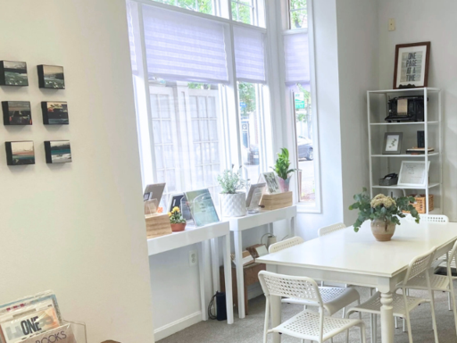 Open to Being interior, table